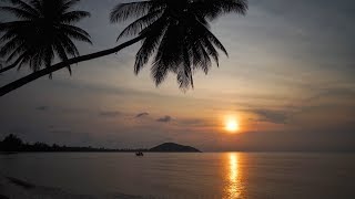 20 min of Relaxing Ocean Waves Sound / Meditation, Relaxing, Sleeping, Waves Sound with Sunset