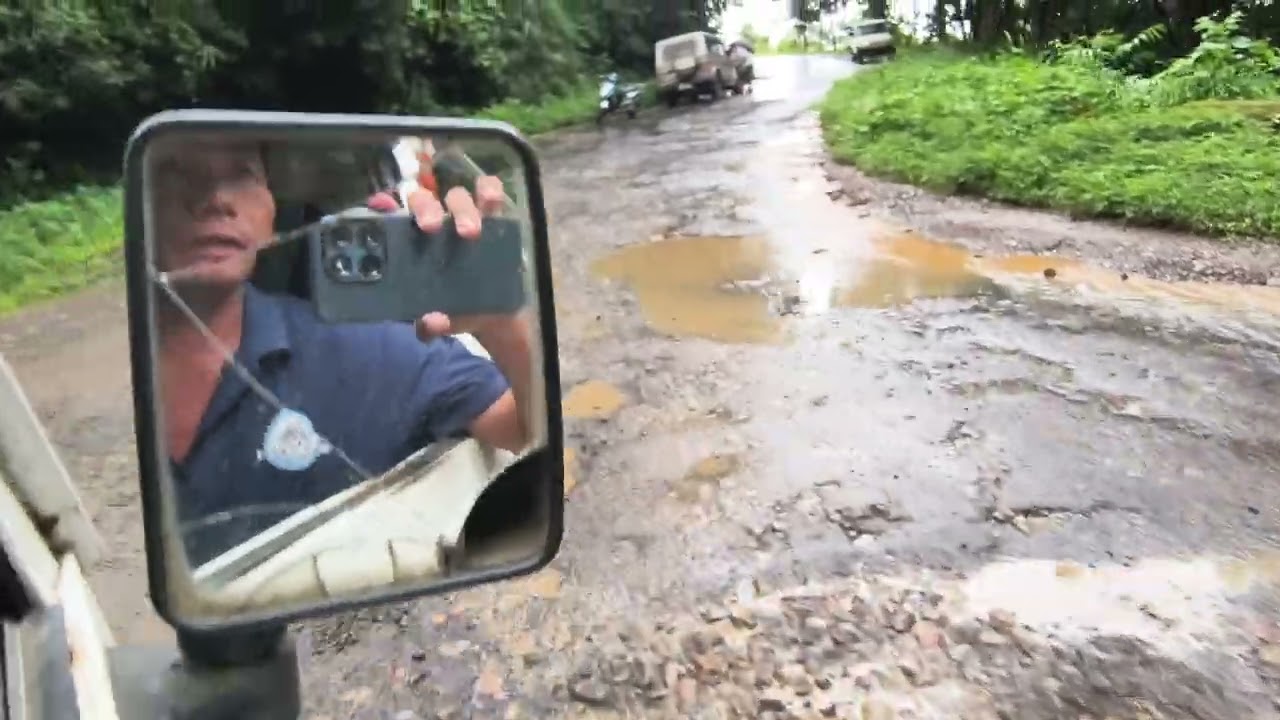 Showing Village Road Condition because of heavy load Vehicle,to Manipur through Peren District.