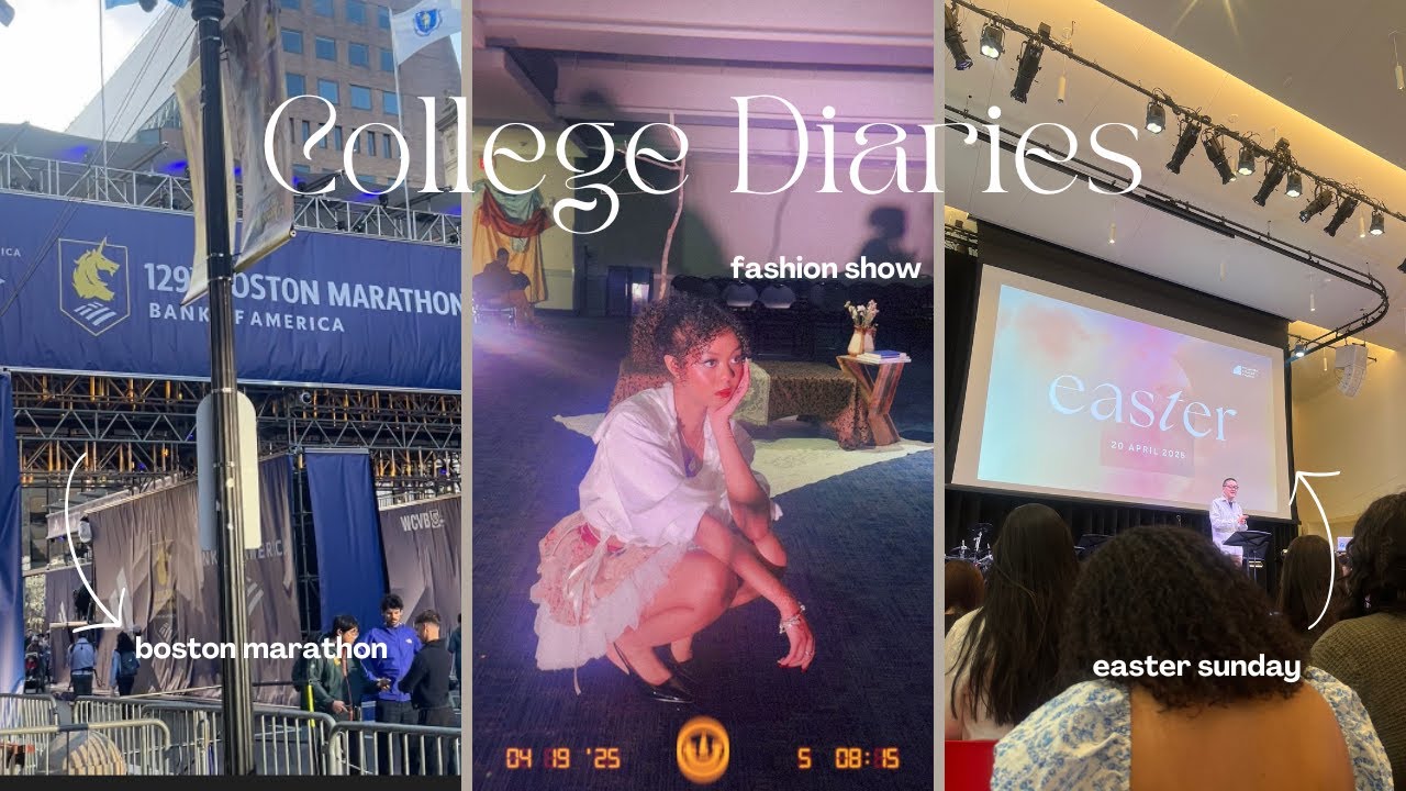 college diaries | fashion show, easter sunday, boston marathon