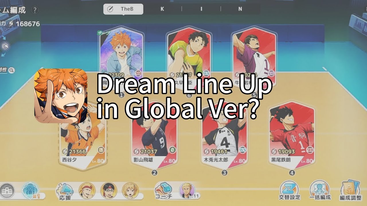 Dream Line up of Your Haikyuu Game in Global?? 