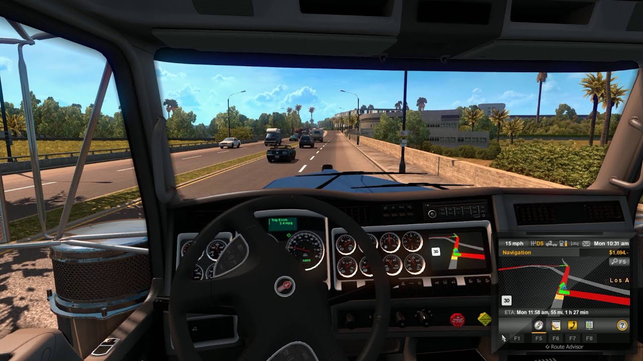 American Truck Simulator - Gameplay #1 - YouTube