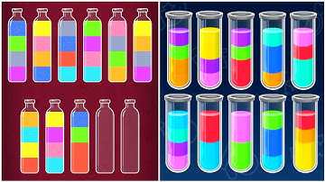 Sort Colour Puzzle 3D Gameplay 20 , Android Games Gameplay ios Walkthrough Simulator Think Brain