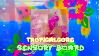 🌺🍹 cleancore / tropicalcore sensory stimboard | sfw / safe 🌊🌴 | Sugary Cute
