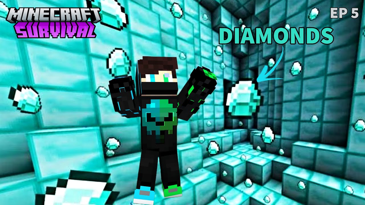 I FOUND DIAMONDS IN MINECRAFT 1.19 || SURVIVAL EP 5 || THE CLASH 44 ...