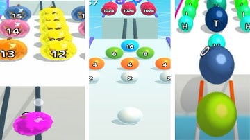 ASMR Satisfying Mobile Game I Marble Run 3D, AZ Run , Ball Run 2048, Battery Run, Canvas Run