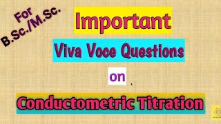 Viva Voce Questions on Conductometric titration Part-1 screenshot 4