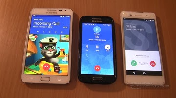Incoming call & Outgoing call at the Same Time Samsung Note 1 Android 7+ Sony E5+S4 mini