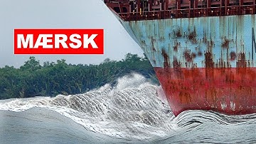 TOP SPEED of Maersk Container Ship  Ever Recorded #shipspotting