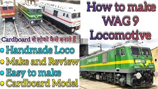4000 Subscriber Special • How to make WAG 9 HH Electric Locomotive Model • Made of cardboard at home