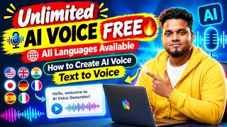 NEW Free AI Voice Generator 🔥 Unlimited AI Voices FREE | All Languages | Text to Speech