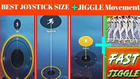 BEST JOYSTICK SIZE FOR PUBG MOBILE + PERFECT JIGGLE MOVEMENT | Joystick Size + Fast Jiggle