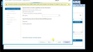 How to Add Windows 20012 R2 as additional Domain Controller to Windows 2003 Domain