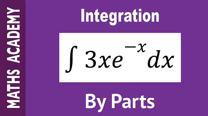 How to use Integration by Parts to find the integral of 3xe^-x