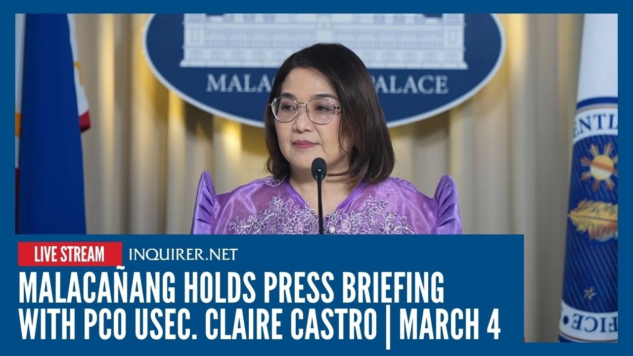 LIVE: Malacañang holds press briefing with PCO USec. Claire Castro | March 4