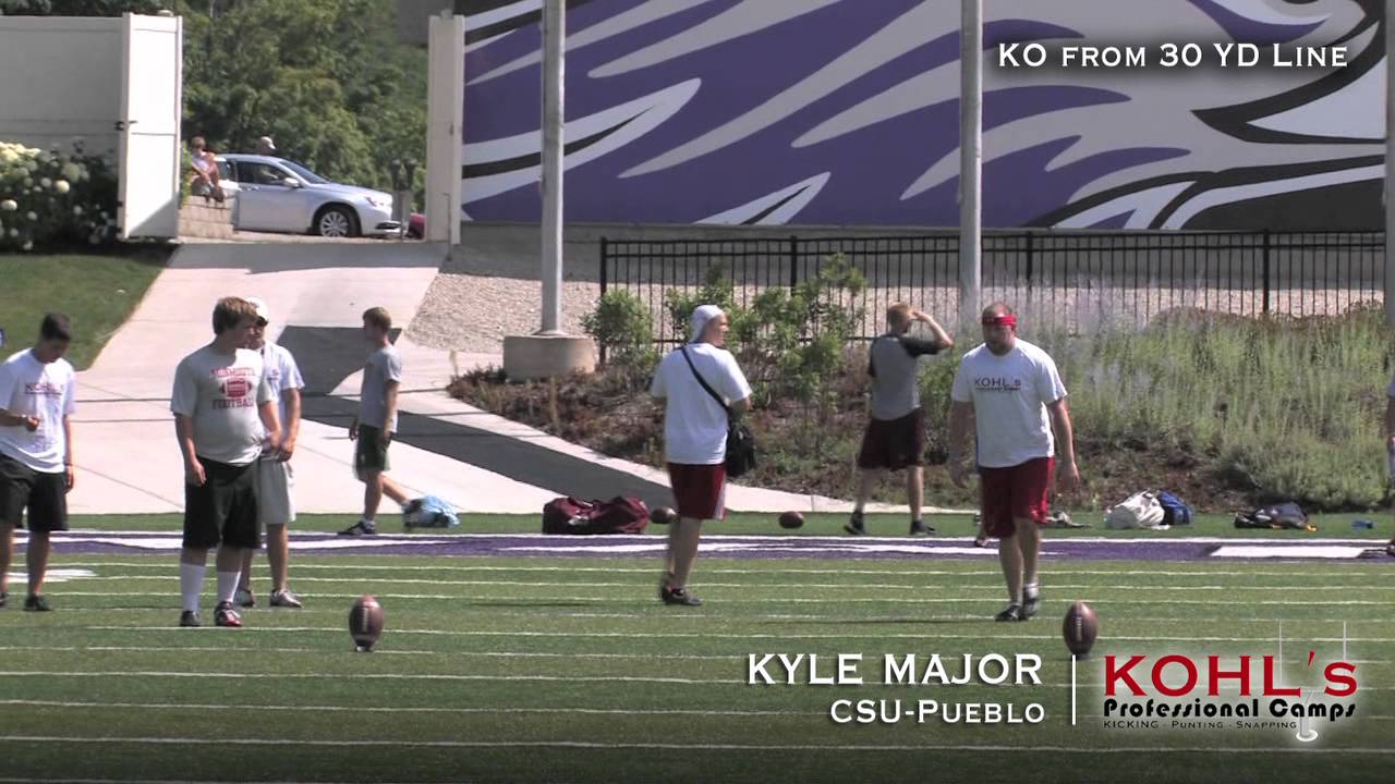 Kyle Major at Kicking Camp CSU Pueblo YouTube