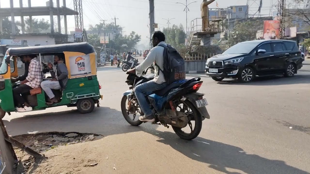 Rural Village Highway Ambience | Sounds of a Sleepy Village Highway Passing Cars and Distant Engines