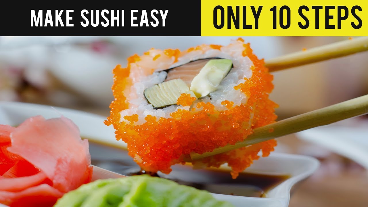 Make Sushi at Home is Easy - Only 10 steps | Coy Sushi Recipes