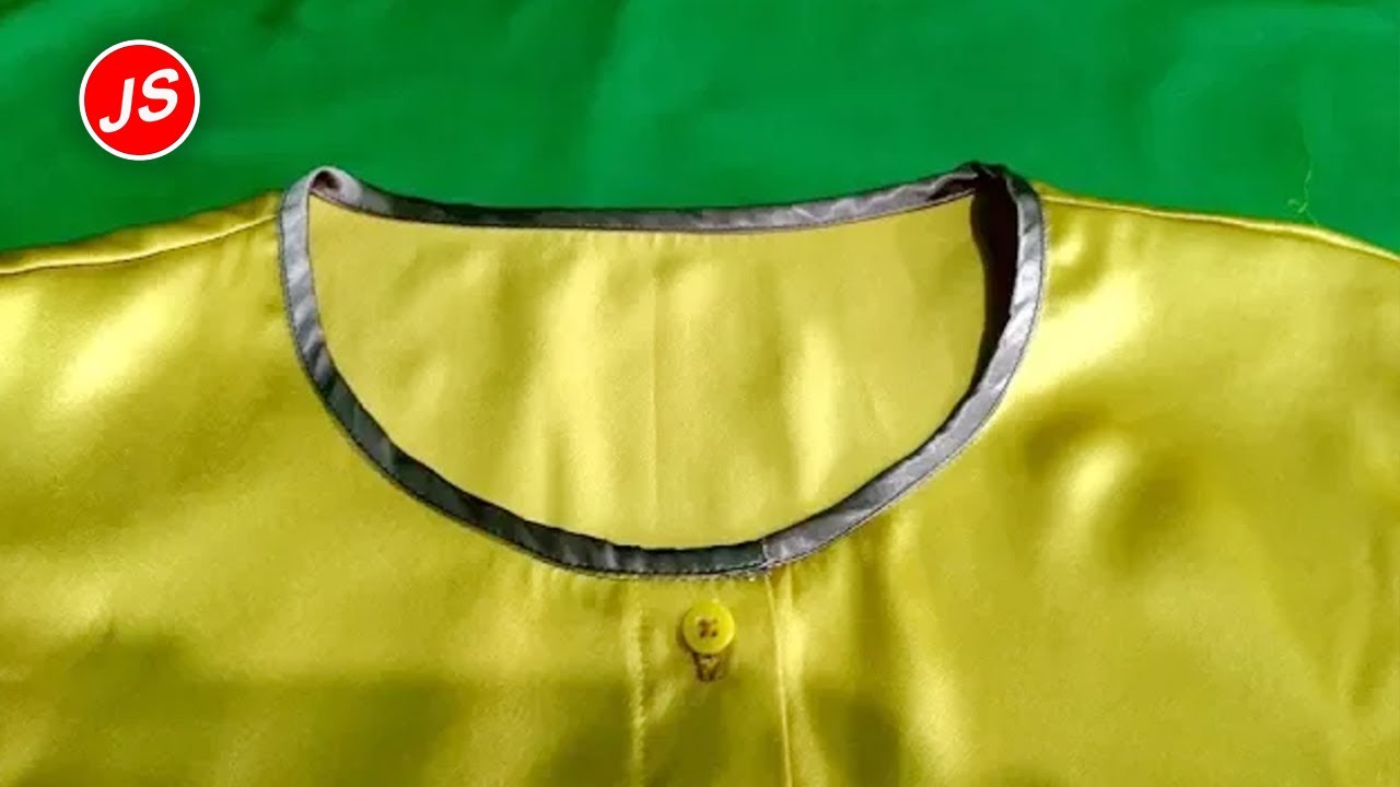 Menjahit Bisban Pada Leher