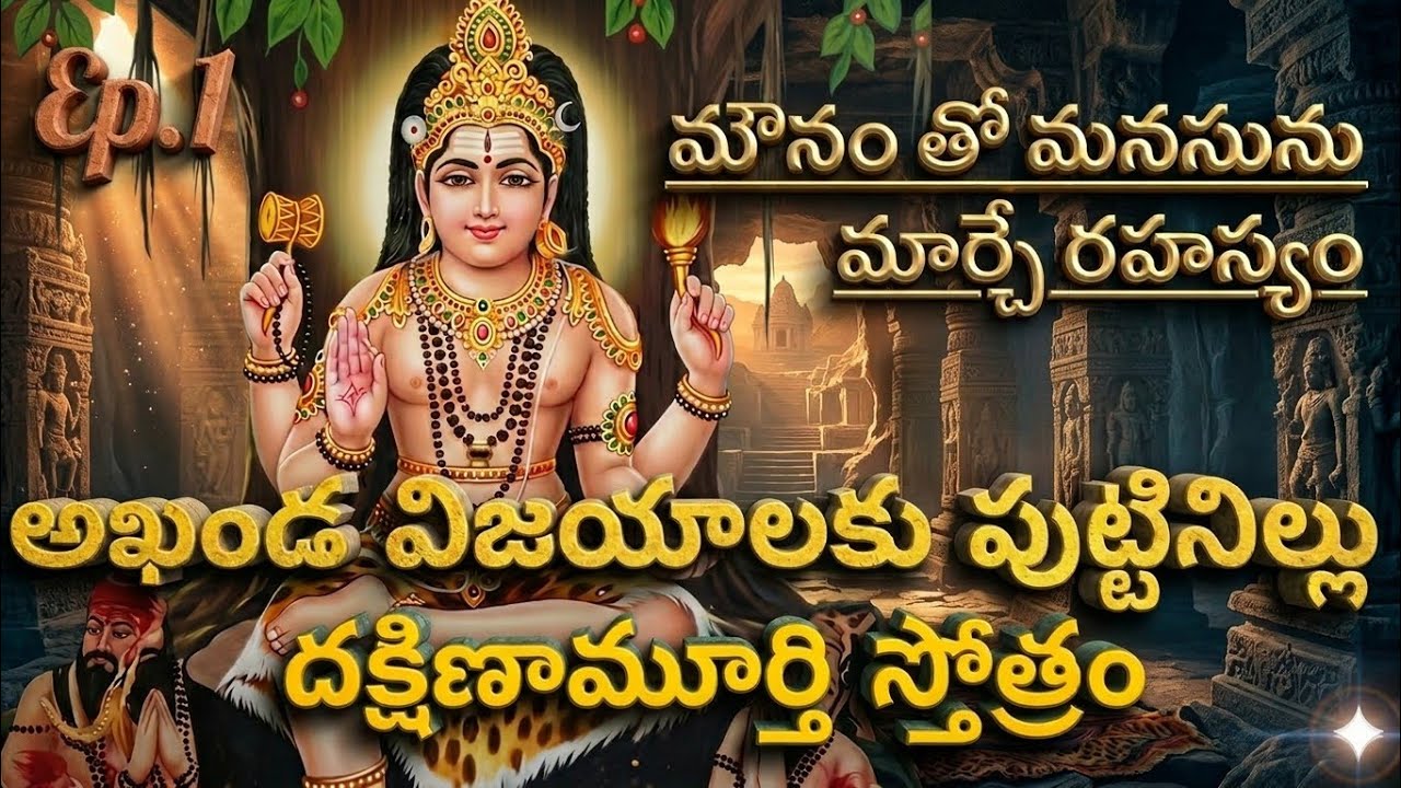  దక్షిణామూర్తి శ్లోకాల అర్థం తెలుసుకోండి!విజయం మీ సొంతం | Dakshinamurthy Stotram