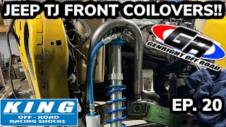Jeep Wrangler TJ Front Coil Over Towers!! (Jeep TJ One-Ton Build) [Ep. 20]
