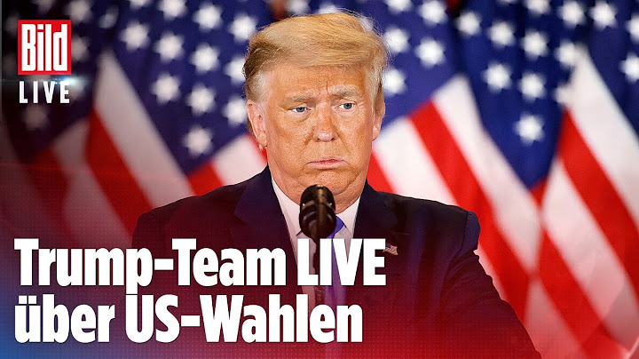 🔴 US-Wahl 2020: Trump Team gibt LIVE-Statement