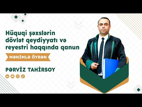 Video: Hüquqi şəxslərin Reyestrindən çıxarış Necə Alınır