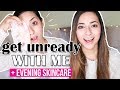 How i remove my makeup  evening skincare routine  get unready with me 2017  ysis lorenna