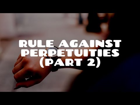 Vídeo: Os trusts estão sujeitos à regra contra perpetuidades?