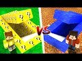 ŞANS BLOKLARI GİZLİ GEÇİT VS SU GİZLİ GEÇİT! 😱 - Minecraft