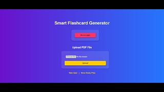 SMART FLASH CARD GENERATOR by HACKO-BUGS
