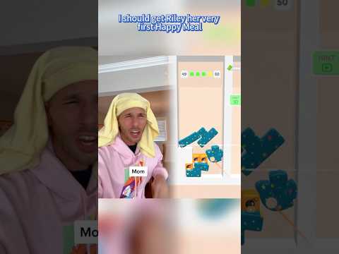Living with siblings Riley’s first happy meal #shorts#funny#trending#youtubeshorts#youtube