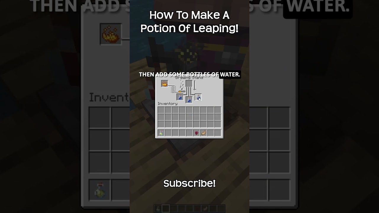 How To Make A Potion Of Leaping In Minecraft!