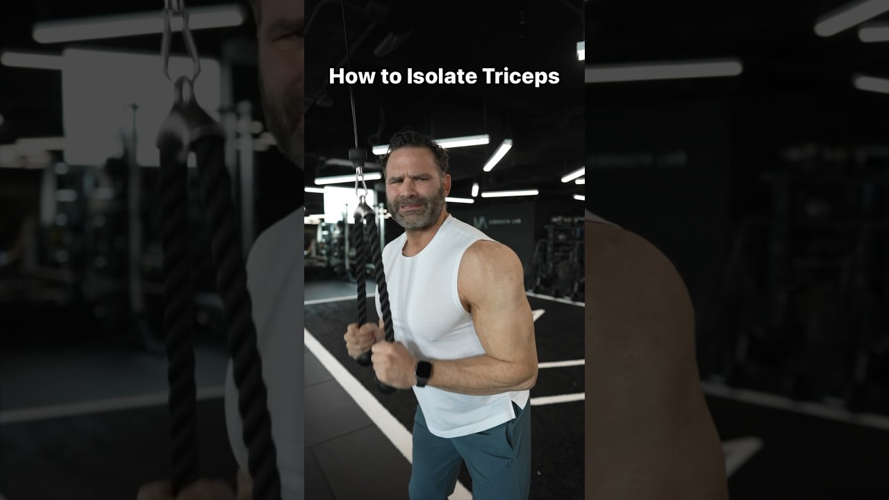 3️⃣ steps to isolating your triceps