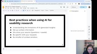 Using AI for UX/Usability Research