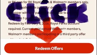 WARNING‼️on 🍔BURGER KING 25% off from 🔆WALMART+. Scott🎙️Talks!