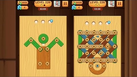 Screw Puzzle: Wood Nut & Bolt - Level 226