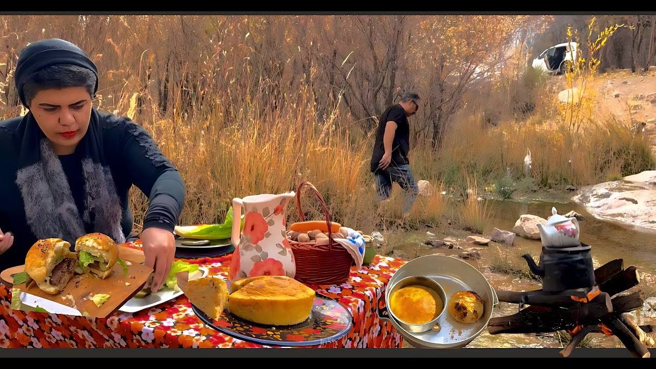 Autumn Outdoor Cooking: Carrot Walnut Cake & Smoky Homemade Burger by ...