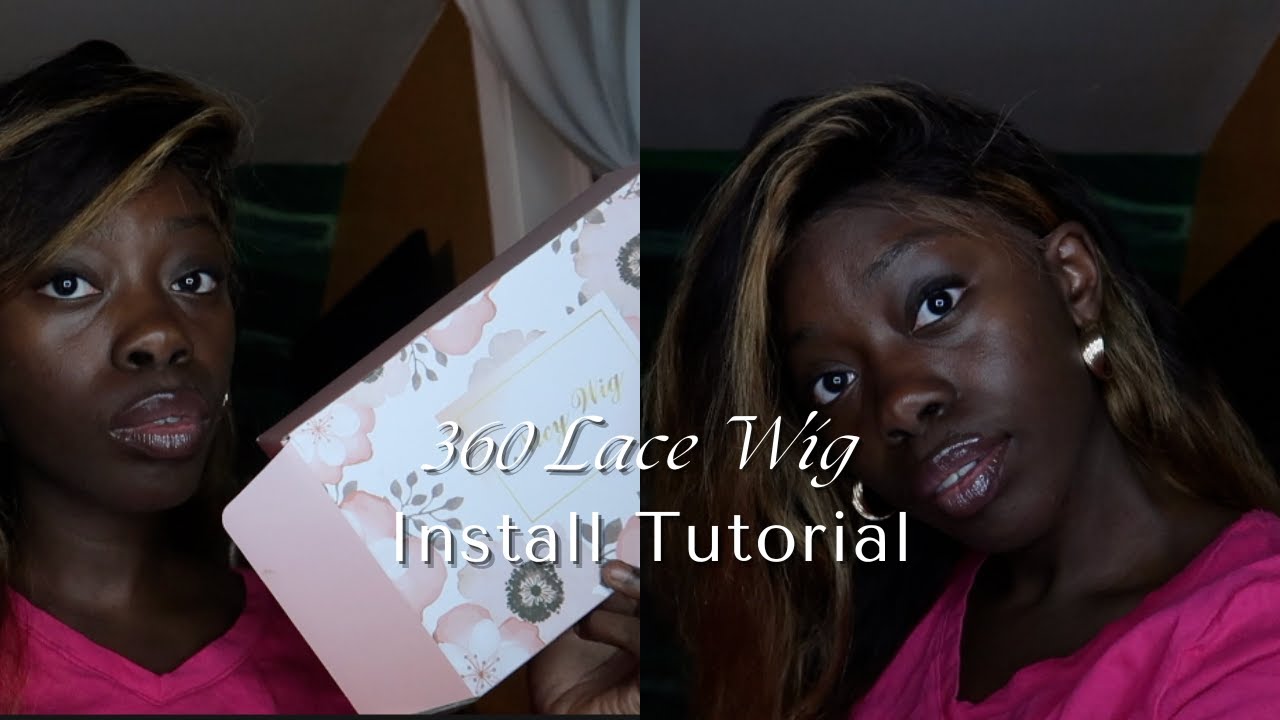 Installing a 360 Lace Wig for the FIRST TIME ! - YouTube