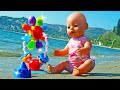 Видео куклы - Беби Анабель играет на Пляже! Игрушки для песка! - Мультики для детей с Baby Born