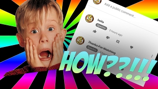 INSANE YOUTUBE COMMENTS GLITCH!!