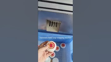 automatic hotel soap wrapping machine round soap packaging machine#soapmachine #soap #machine
