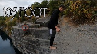 105 FOOT DOUBLE BACKFLIP! | Triple Digit Cliff Jumping