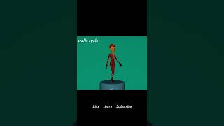 Walk cycle 3d Maya Animation 2023 #trending  #ytshorts  #share  #shorts  #animation #youtubeshorts