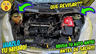 QUE REVISAR EN MI AUTO🚘 ANTES DE SALIR A CARRETERA😱 O VIAJAR/PASOS CENCILLOS DE REVISAR Y EFECTIVOS!