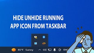 How to Hide or Show App Icons on the Taskbar #window #computer #taskbar