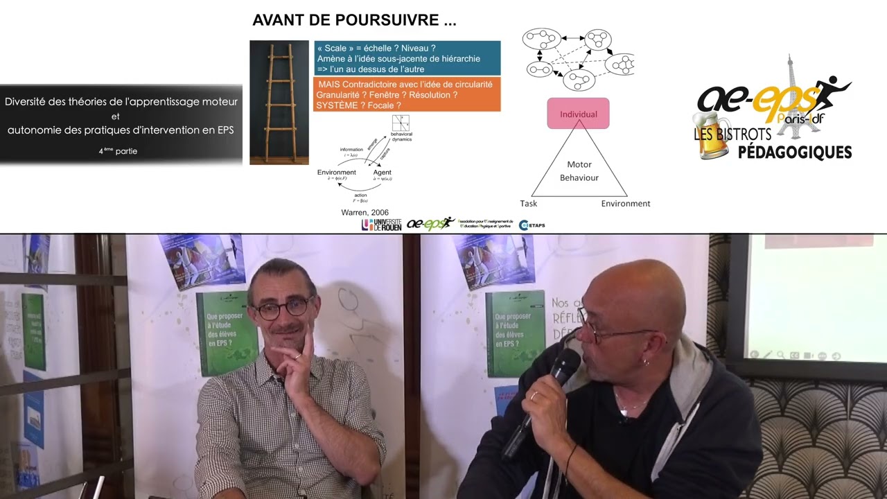 David Adé et Régis Thouvarecq : Bistrot pédagogique sur l'apprentissage moteur en EPS – Partie 4/4