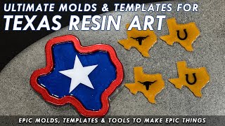 Silicone Molds & Templates For Texas Epoxy Resin Art