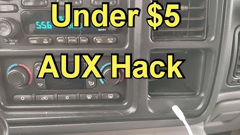 How To Install A Aux Input To Your Factory Radio For Under $5