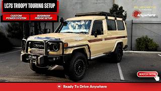 LC78 Troopy Custom Off-Grid Setup Walkthrough | 200Ah, Solar, BCDC & Fridge System
