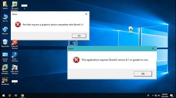 Fix This Application requires DirectX Version 8.1 or Greater to run on Windows 10 (100% Works)